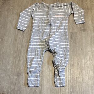 Bonds Gray Striped Kids One Piece